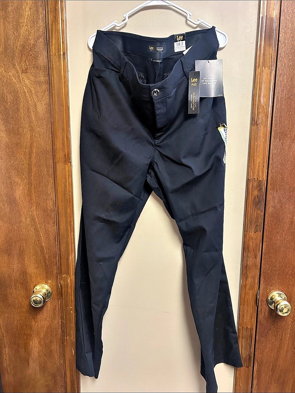 Lee Plus Flex Motion Trouser Women's Black Size 18W NWT